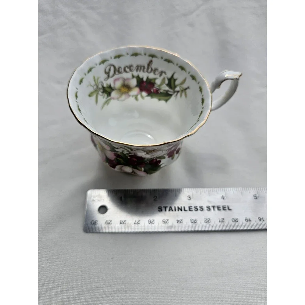 Royal Albert Flower of the Month December Christmas Rose Bone China Cup Only